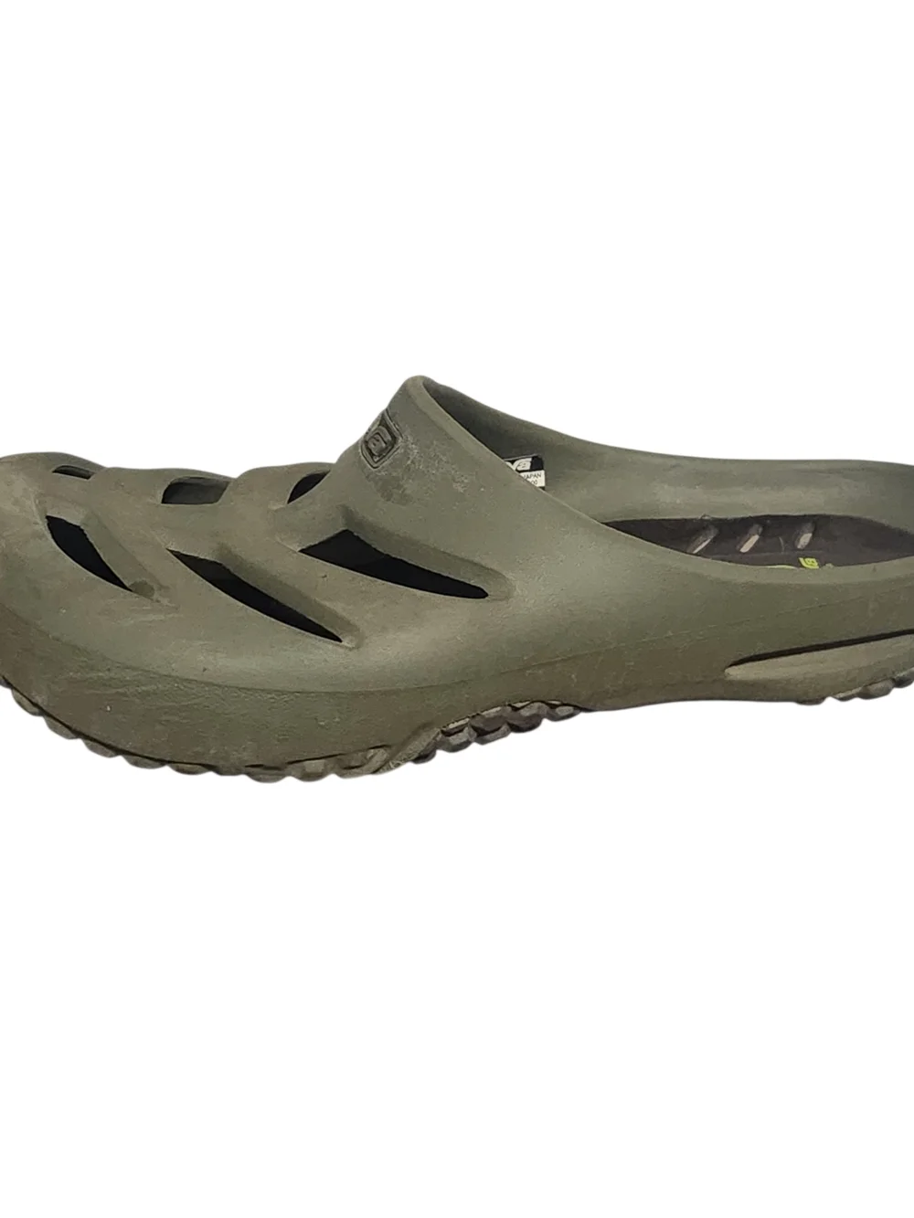 Teva Green Sandals Clogs Rubber Mens Size 12 Slip On Slide Waterproof Shoes